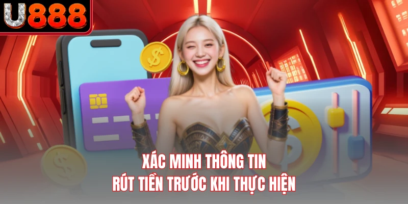 Xác minh thông tin rút tiền trước khi thực hiện